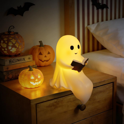 Lámpara de lectura fantasma en resina – Luz nocturna infantil y decorativa