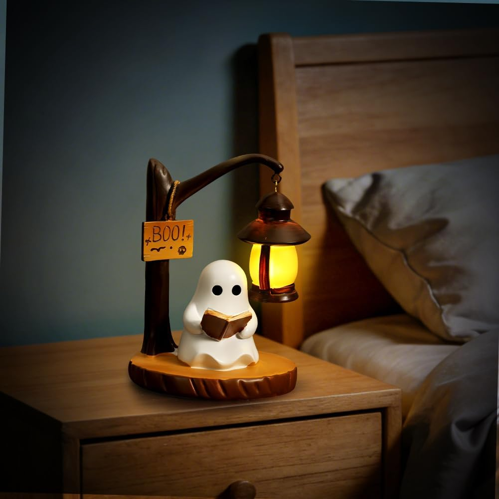 Lámpara de lectura fantasma en resina – Luz nocturna decorativa
