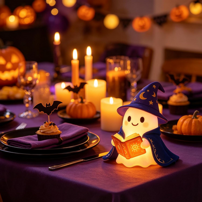 Lámpara LED fantasma 3D Halloween – Luz de lectura decorativa 15 cm