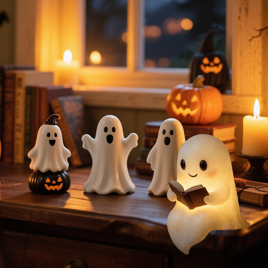 Lámpara LED fantasma Halloween 3D – Luz nocturna de mesa