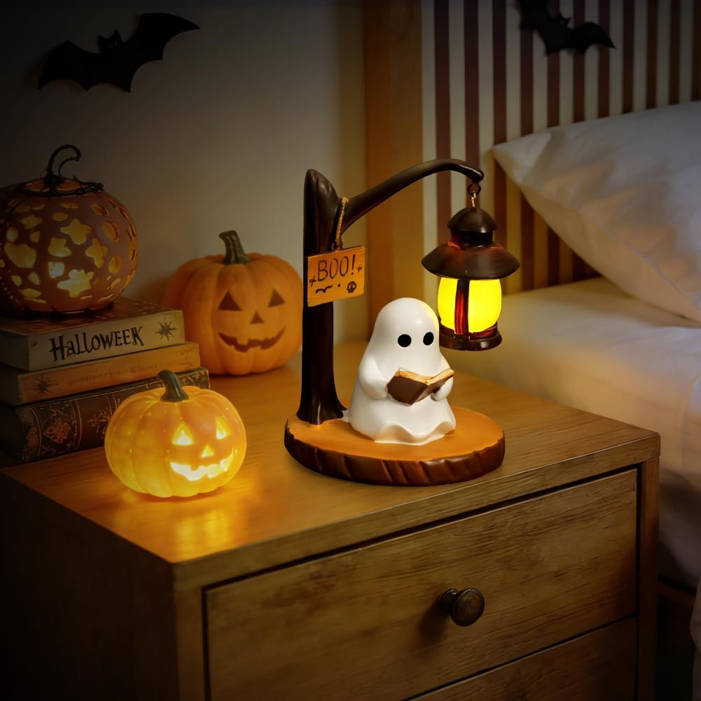 Lámpara de lectura fantasma en resina – Luz nocturna decorativa