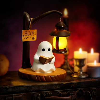 Lámpara de lectura fantasma en resina – Luz nocturna decorativa