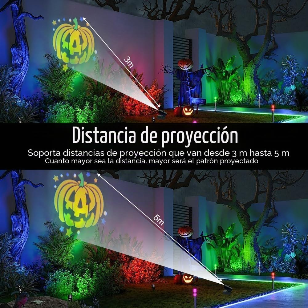 Proyector de decoración Halloween exterior