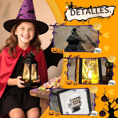 Linternas LED Halloween decorativas – Set de 3 figuras