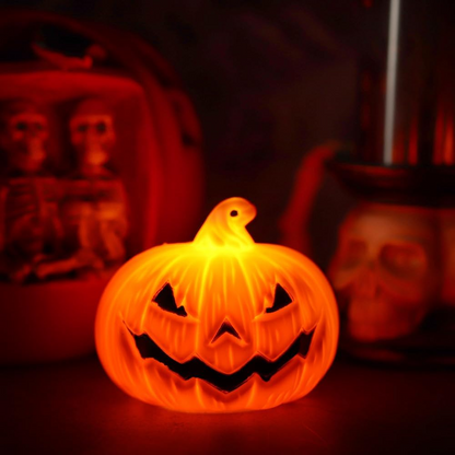 Velas LED de calabaza Halloween con mueca – Set de 12
