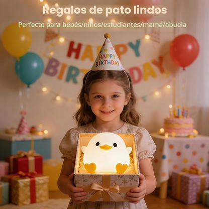 Luz nocturna infantil pato de silicona Dodo recargable USB-C anti-luz azul