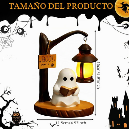 Lámpara de lectura fantasma en resina – Luz nocturna decorativa