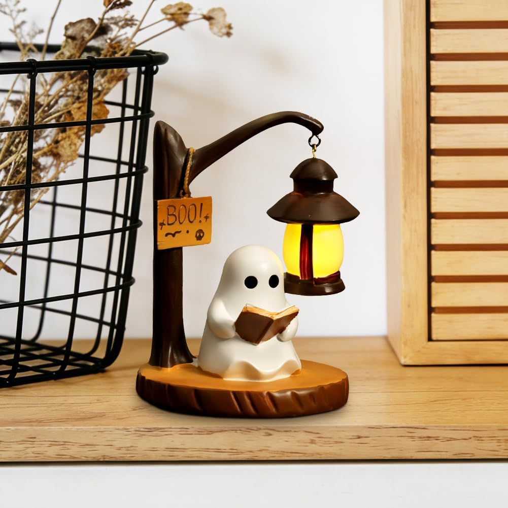 Lámpara de lectura fantasma en resina – Luz nocturna decorativa